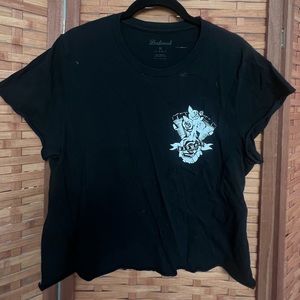 Badwood twin cams crop top